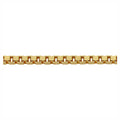 14KT Gold, 0.84mm, box chain, 20”