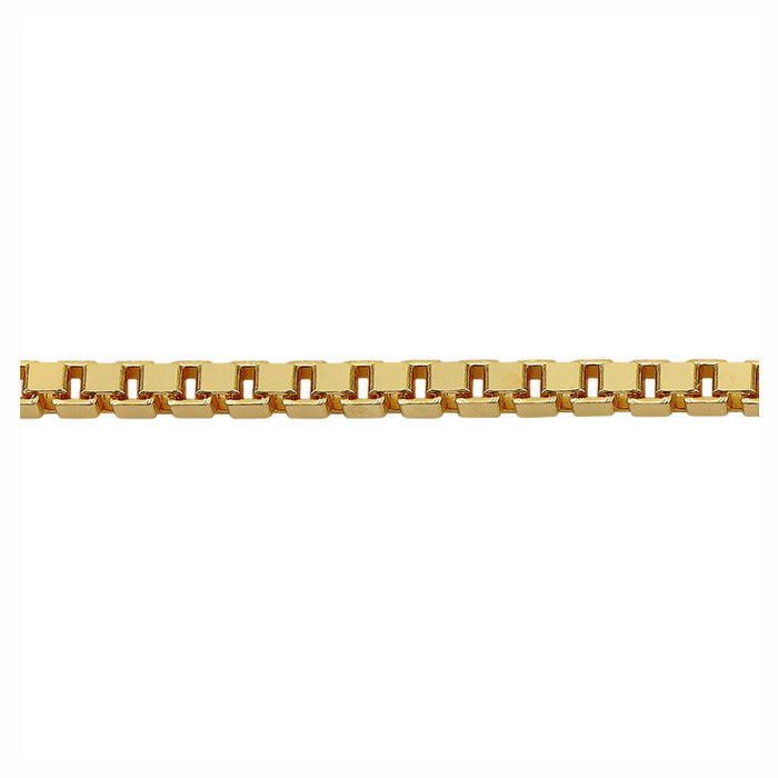 14KT Gold, 0.84mm, box chain, 20”