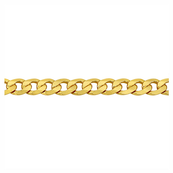 14KT Gold, 1.5mm curb chain - 18”