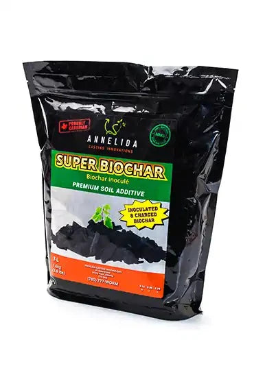 Annelida Super Biochar 3 Litre Active Soil Amendment Organic Carbon Hydroponics Canada