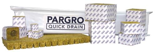 Grodan Pargro QD 4 in x 4 in Block (72) w/ Hole (12/Cs)