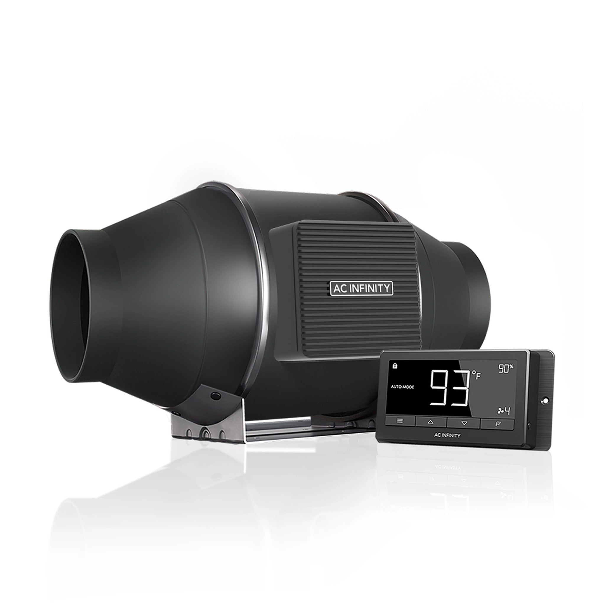 AC INFINITY CLOUDLINE QUIET INLINE DUCT SYSTEM T4 FAN & TEMPERATURE AND HUMIDITY CONTROLLER 4"