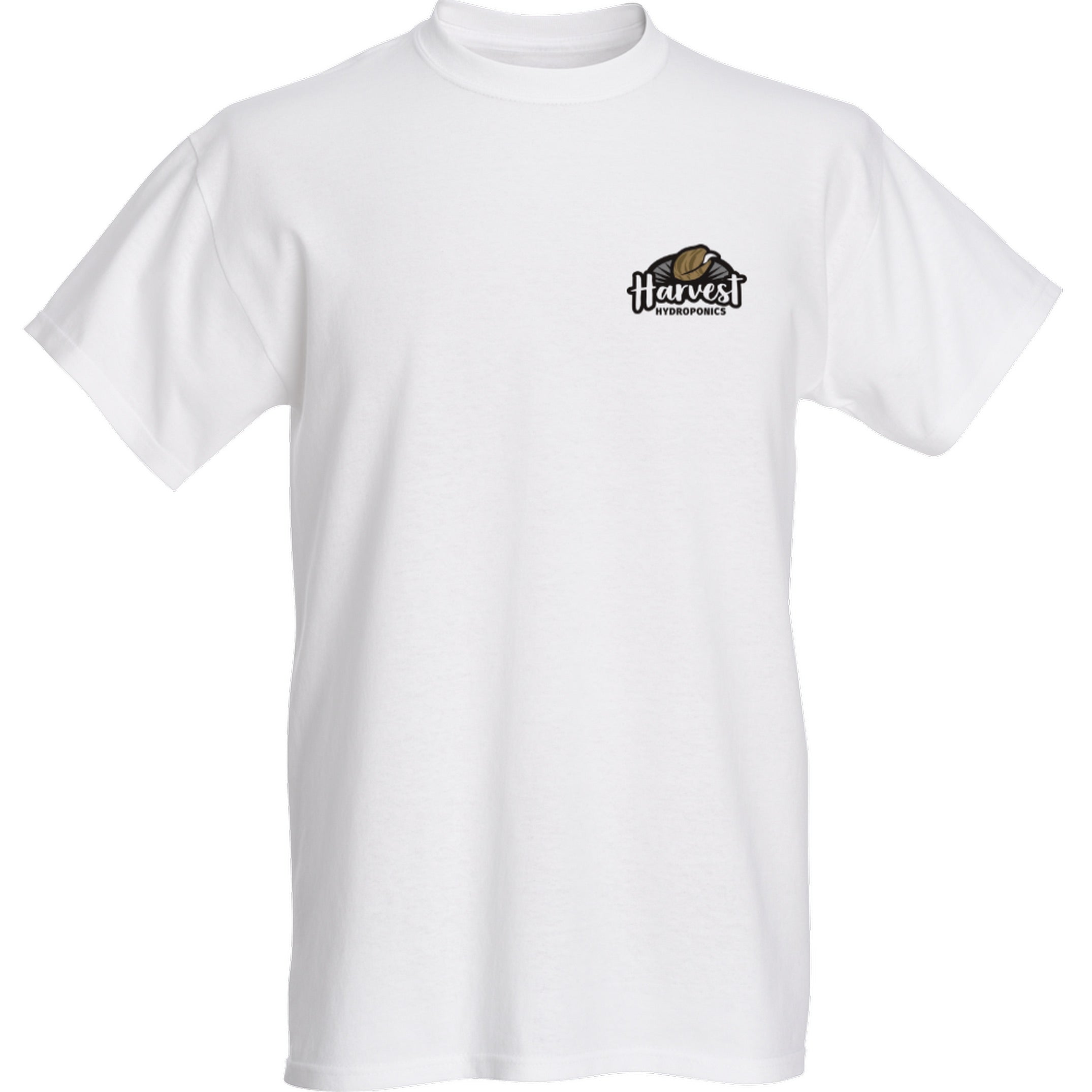 Collectible white T-shirt Harvest Hydro swag