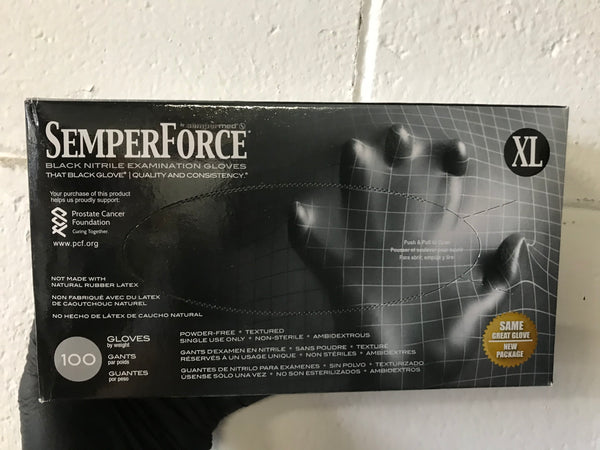 Black Nitrile Gloves