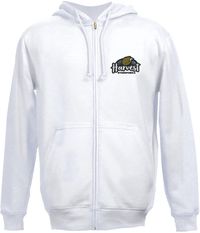 Collectible White Hoodie Harvest Hydro swag