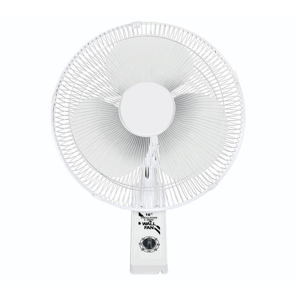 WINDMAKER 16" WALL-MOUNT OSCILLATING 3-SPEED FAN 120V 60W